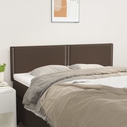 Têtes de lit 2 pcs Marron 72x5x78/88 cm Similicuir 