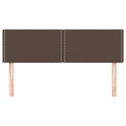 Têtes de lit 2 pcs Marron 72x5x78/88 cm Similicuir 