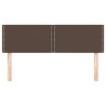 Têtes de lit 2 pcs Marron 72x5x78/88 cm Similicuir 
