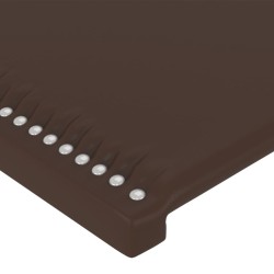Têtes de lit 2 pcs Marron 72x5x78/88 cm Similicuir 