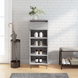 Armoire à chaussures Sonoma gris 40x36x105 cm Bois d'ingénierie 