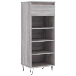 Armoire à chaussures Sonoma gris 40x36x105 cm Bois d'ingénierie 