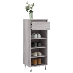 Armoire à chaussures Sonoma gris 40x36x105 cm Bois d'ingénierie 