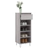 Armoire à chaussures Sonoma gris 40x36x105 cm Bois d'ingénierie 
