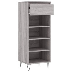 Armoire à chaussures Sonoma gris 40x36x105 cm Bois d'ingénierie 