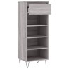 Armoire à chaussures Sonoma gris 40x36x105 cm Bois d'ingénierie 