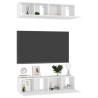 Meubles TV 4 pcs Blanc brillant 60x30x30 cm Bois d'ingénierie 