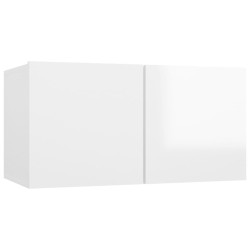 Meubles TV 4 pcs Blanc brillant 60x30x30 cm Bois d'ingénierie 