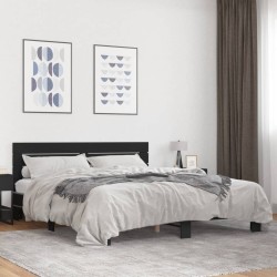 Cadre de lit sans matelas noir 180x200 cm 