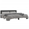Cadre de lit sans matelas noir 180x200 cm 