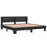 Cadre de lit sans matelas noir 180x200 cm 