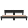 Cadre de lit sans matelas noir 180x200 cm 
