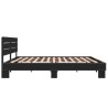 Cadre de lit sans matelas noir 180x200 cm 