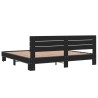 Cadre de lit sans matelas noir 180x200 cm 