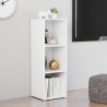 Meuble TV Blanc 107x35x37 cm Bois d’ingénierie 
