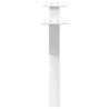 Pieds de table basse en forme de X, 2 pièces, blanc, 50 x (30-31) cm, acier 