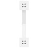 Pieds de table basse en forme de X, 2 pièces, blanc, 50 x (30-31) cm, acier 