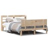 Cadre de lit et tête de lit sans matelas 135x190 cm 