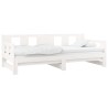 Lit coulissant sans matelas blanc 2x(90x190) cm 
