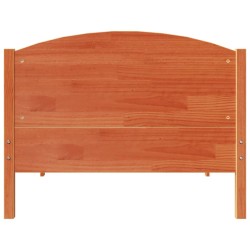 Cadre de lit sans matelas cire marron 75x190 cm bois pin massif 