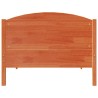 Cadre de lit sans matelas cire marron 75x190 cm bois pin massif 