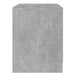 Table de chevet gris béton 45x34,5x44,5 cm bois d’ingénierie 