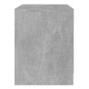 Table de chevet gris béton 45x34,5x44,5 cm bois d’ingénierie 