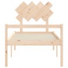 Lit pour personne âgée sans matelas bois massif 