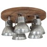 Plafonnier 25 W argent vintage 50x50x25 cm E27 