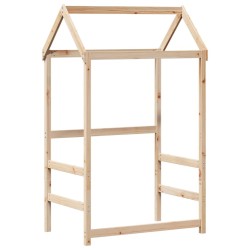 Lit de jour avec toit sans matelas 90x190 cm bois massif 