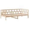 Lit de jour avec toit sans matelas 90x190 cm bois massif 
