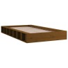 Cadre de lit sans matelas marron miel 75x190 cm bois massif 
