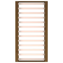 Cadre de lit sans matelas marron miel 75x190 cm bois massif 