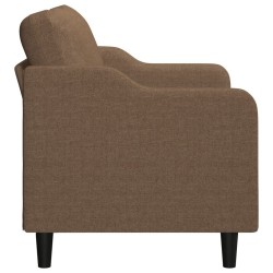 Canapé à 2 places Marron 120 cm Tissu 