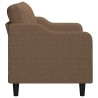 Canapé à 2 places Marron 120 cm Tissu 
