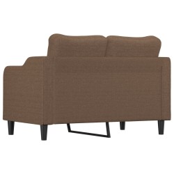 Canapé à 2 places Marron 120 cm Tissu 