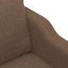 Canapé à 2 places Marron 120 cm Tissu 