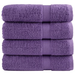 Serviettes de douche de qualité supérieure SOLUND 4 pcs violet 