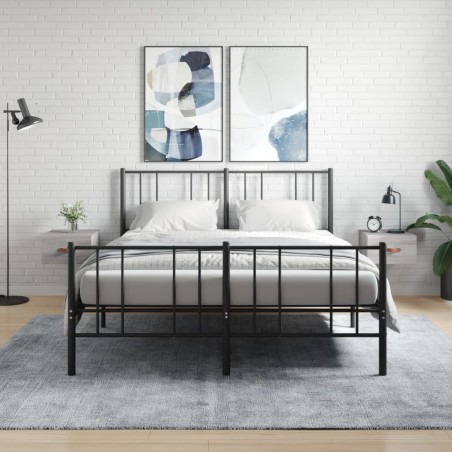 Tables de chevet murales 2 pcs sonoma gris 35x35x20 cm 