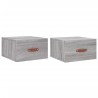 Tables de chevet murales 2 pcs sonoma gris 35x35x20 cm 