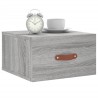 Tables de chevet murales 2 pcs sonoma gris 35x35x20 cm 