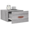 Tables de chevet murales 2 pcs sonoma gris 35x35x20 cm 