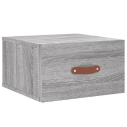 Tables de chevet murales 2 pcs sonoma gris 35x35x20 cm 