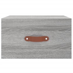 Tables de chevet murales 2 pcs sonoma gris 35x35x20 cm 