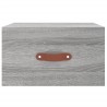 Tables de chevet murales 2 pcs sonoma gris 35x35x20 cm 