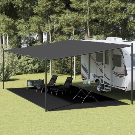 Tapis de tente 400x800 cm Noir PEHD 