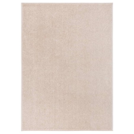 Tapis à poils courts 120x170 cm Beige foncé 