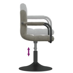Tabouret de bar Gris clair Velours 