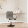 Chaise de salle à manger Gris clair Velours 