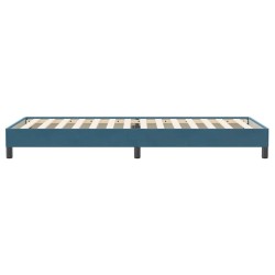 Sommier à lattes de lit sans matelas bleu foncé 90x220 cm 